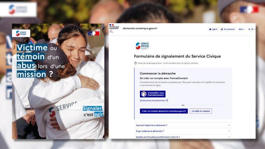 Plateforme de signalement de l'Agence du Service Civique