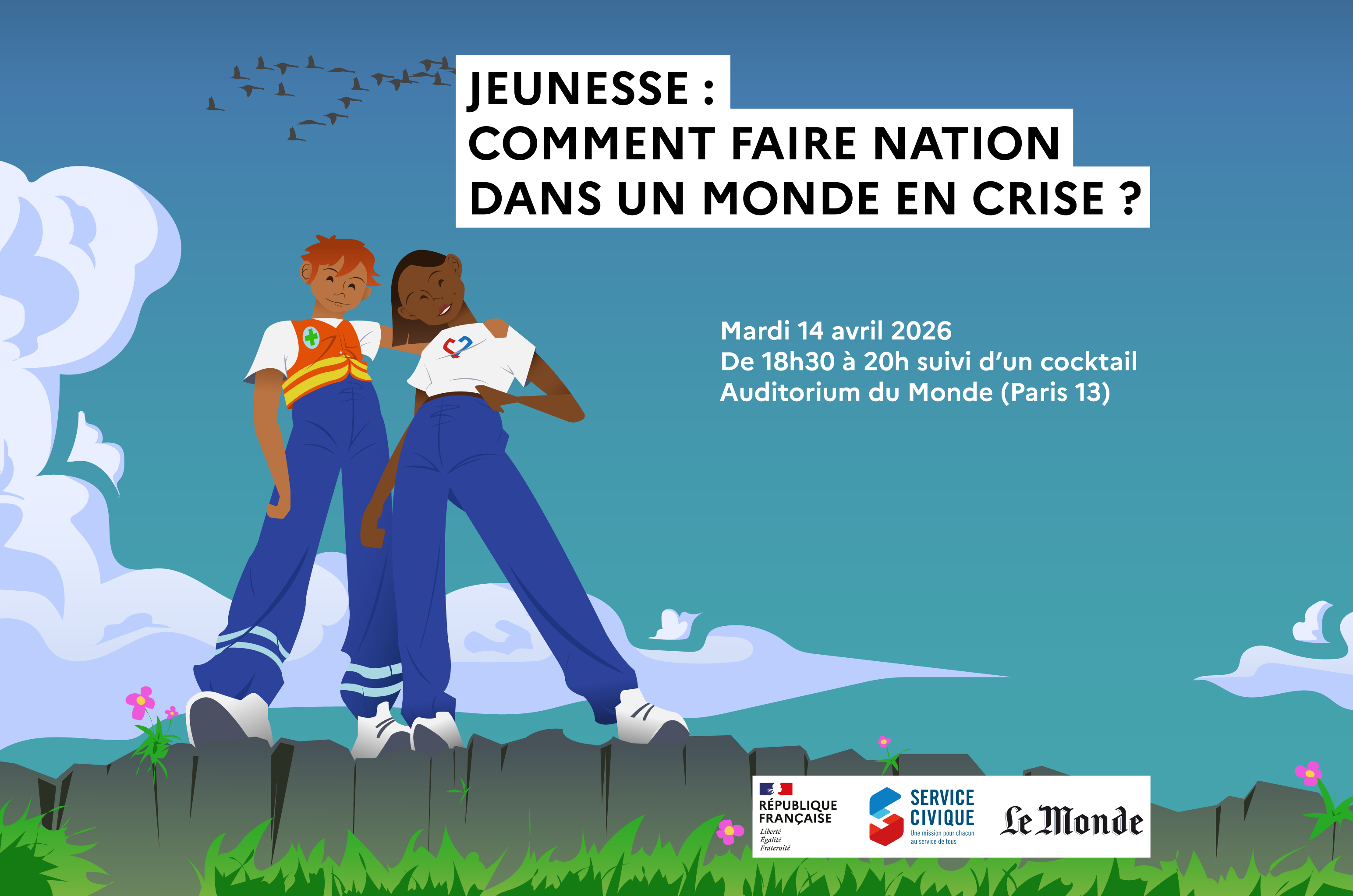 Soirée-débat Service Civique et Le Monde : Jeunesse, comment faire nation dans un monde en crise ? 