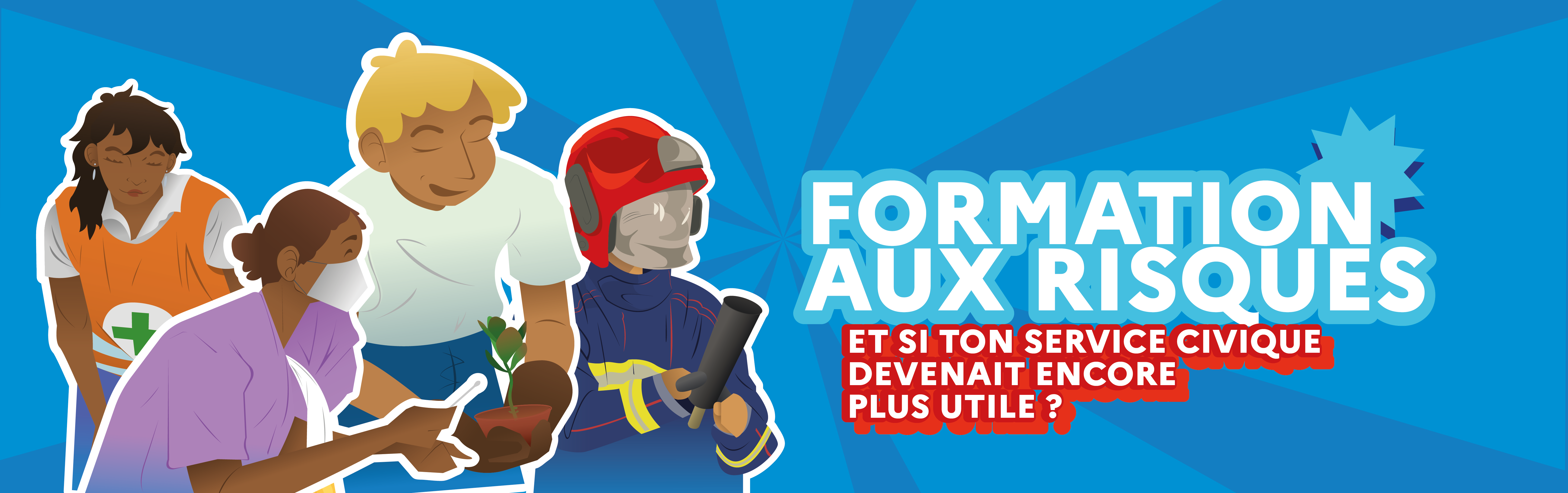 Bannière formation aux risques Service Civique