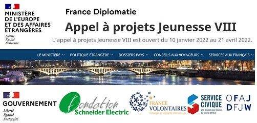 appel à projet jeunesse France Diplomatie