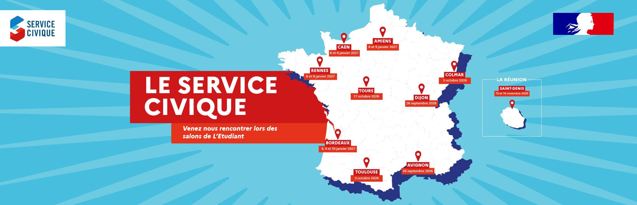 Carte du Service Civique au salon de l'Etudiant 2026/2027