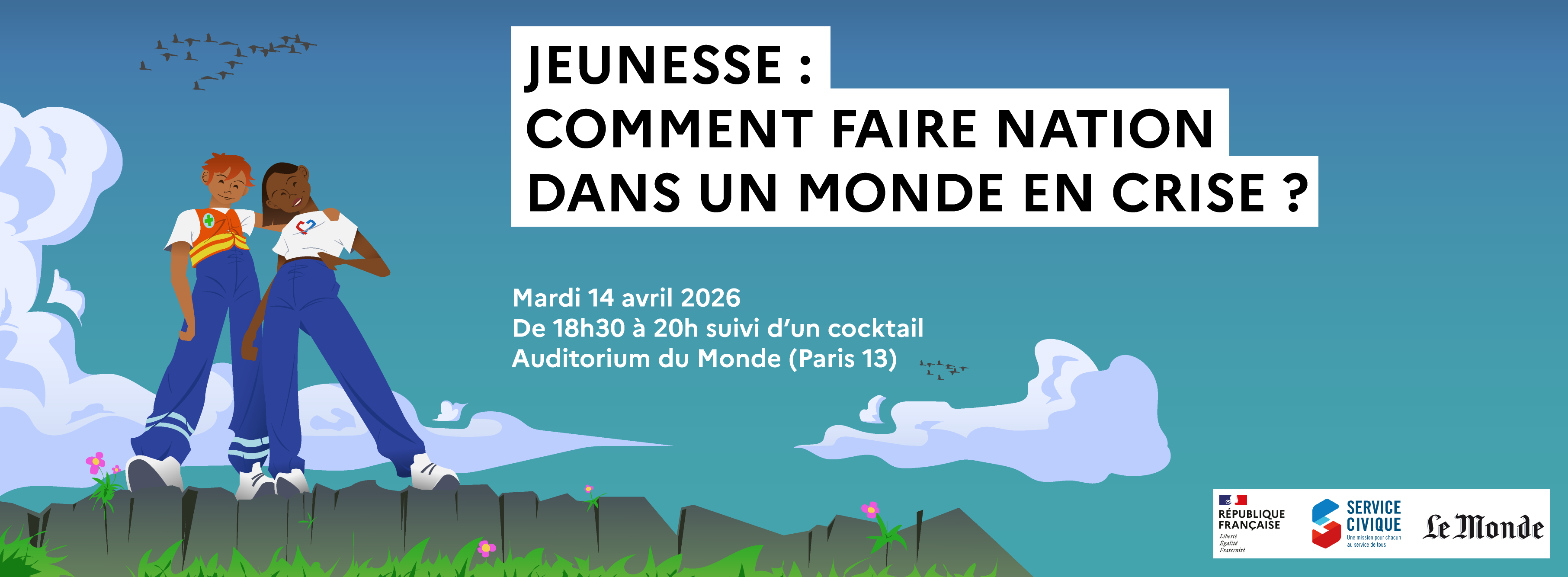 Soirée-débat Service Civique et Le Monde : Jeunesse, comment faire nation dans un monde en crise ?